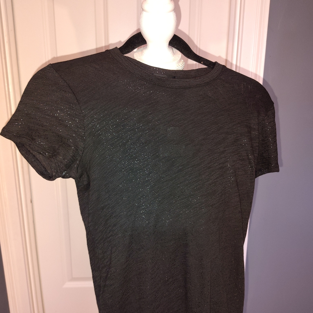 ATM Xs Anthony Thomas Melillo Black Short Sleeve Crew Tee